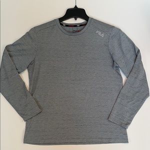 Fila Sport S gray leisure long sleeve shirt